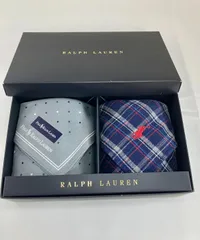 RALPH LAUREN ラルフローレン ハンカチ 2枚セット ギフトボックス 箱付きのサムネイル
