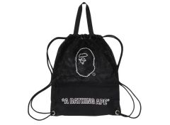 即完売品‼A BATHING APE ナップサック リュック 人気色黒 - メルカリ