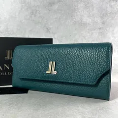 未使用✨LANVIN ランバン ロングウォレット 長財布　フロントロゴ 牛革 レザー グリーン 本革 ビジネス メンズ レディース　男女兼用 ユニセックス 箱のサムネイル