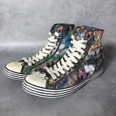 PQ613◇PaulSmith : 総柄 ハイカットシューズ◇uk8◇アニメ柄 ポールスミスのサムネイル