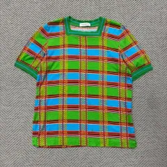 イヴ・サンローラン CHECK CHECKPATTERN SQUARENECK Tシャツ v2263のサムネイル