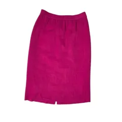 フリップ イヴ・サンローラン (YSL) ヴィンテージ ニット ミディ スカート フューシャピンクのサムネイル