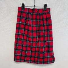 Yves Saint Laurent イヴ・サンローラン CHECK ウール ミニスカートのサムネイル