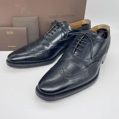 LOUIS VUITTON ルイヴィトン ウイングチップ パーフォレーション レザーシューズ ブラック Size7 /M26279のサムネイル