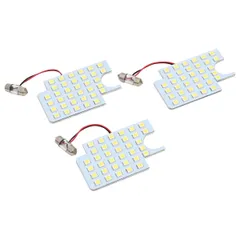 ハイエース 200系 1型 2型 3型 4型 5型 DX 専用設計 LED ルームランプ 室内灯 6000K ホワイト 3点セット 3チップ SMD カスタムパーツ 内装パーツ LEDルームランプ 内装 カスタム パーツのサムネイル