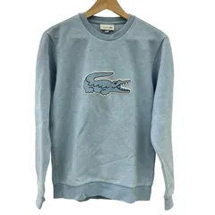 186000 現状品 LACOSTE ラコステ デカロゴ スウェット トレーナー XS 水色のサムネイル