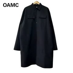 OAMC オーバーサイズ ロングシャツ ジャケット 黒 Made in Italy Long Sleeve Shirt Jacketのサムネイル