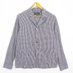 ブルーワーク BLUE WORK シャツ ジャケット コットン XS チェック ブラック系 2sa7276のサムネイル