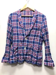708040 BURBERRY BLACK LABEL チェック 2B テーラード ジャケット M 薄手  バーバリーブラックレーベルのサムネイル