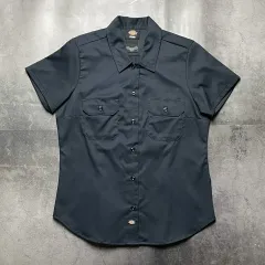 DICKIES ディッキーズ ネイビー フラップポケット ウォーク 半袖 シャツ A01352のサムネイル
