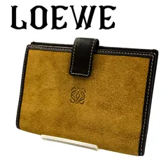 LOEWE ロエベ アナグラム スエード レザー 二つ折り財布のサムネイル
