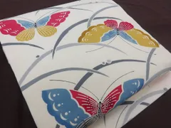 P43823　塩瀬　名古屋帯　未使用仕立て上がり品　btのサムネイル