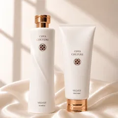 【SET】 コタクチュール  ベルベットシャンプー＆トリートメント  300ml/200g （ COTA  COUTURE  サロン専売品  美容室 サロン 美髪 ヘアケア インスタ映え ）のサムネイル