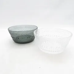 美品 iittala イッタラ カステヘルミ ボウル 2点 11cm ガラス 北欧 SM5780D2 のサムネイル