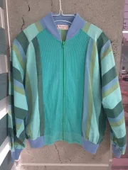 (レア) 80/90年代 YVES SAINT LAURENT ストライプ ジップアップ カーディガンのサムネイル