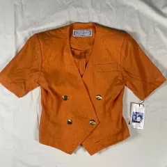 80s YVES SAINT LAURENT イヴ・サンローラン ヴィンテージ レディース ジャケット デッドストックのサムネイル