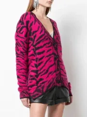 Saint Laurent サンローラン モヘア ゼブラ カーディガンのサムネイル
