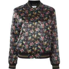 (新品) Saint Laurent サンローラン フラワー フローラル ブラック シルク ブルゾン ジャケットのサムネイル