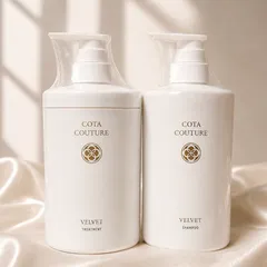【SET】 コタクチュール  ベルベットシャンプー＆トリートメント  600ml/600g （ COTA  COUTURE  サロン専売品  美容室 サロン 美髪 ヘアケア インスタ映え ）のサムネイル