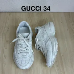 【グッチ GUCCI】ライトンロゴレザースニーカー EUR34 / 21cm ホワイトのサムネイル