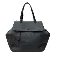 ☆トリーバーチ ハーフムーン レザー マグネット トートバッグ ブラック TORY BURCHのサムネイル