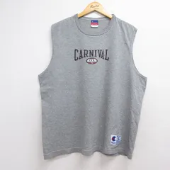 XL/古着 チャンピオン Champion ノースリーブ ビンテージ Tシャツ メンズ 00年代 00s CARNIVAL 大きいサイズ クルーネック グレー 霜降り 26jul28のサムネイル