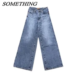 SOMETHING サムシング LISA ヴィンテージワイドデニムパンツ S BLU/ブルーのサムネイル