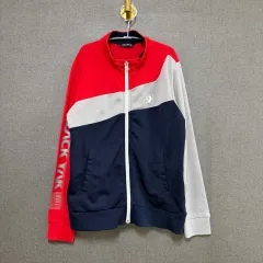 BLACK YAK ブラックヤク キッズ 145 バイカラー ジャージ ジップアップ ジャケット ネイビー/レッド BO2733のサムネイル
