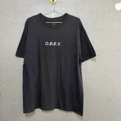 OBEY オベイ レディース L オーバーサイズ 基本 半袖Tシャツ ブラック BO2551のサムネイル