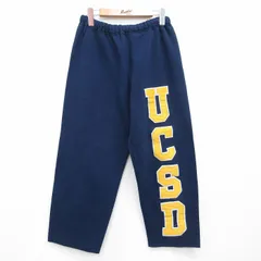 W29/古着 ラッセル スウェット パンツ メンズ 90年代 90s UCSD USA製 ネイビー 26jul28のサムネイル
