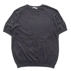 UNITED ARROWS コットンシルク 半袖 ニット M チャコールグレー 1118-199-0505のサムネイル