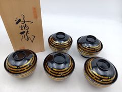 輪島塗 祝熨斗蒔絵 吸物椀 十客 - メルカリ