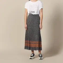 (新品) SANDRO サンドロ メタリック ロング ニット スカート サイズ 1のサムネイル