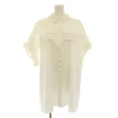アドーア ADORE 25SS モダンコットンロールアップブラウス シャツ 半袖 38 白 ホワイト 531-5110310 /YTのサムネイル