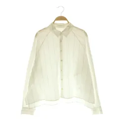 ギャルリーヴィー GALERIE VIE トゥモローランド 25SS 70コットン ラグランスリーブ ワイドシャツ ブラウス シアー 長袖 F 白 ホワイト /HS ■OS ■SHのサムネイル