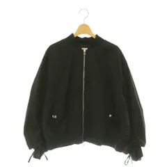 リランドチュール Rirandture 24AW リボンギャザーブルゾン MA-1 ジャケット 中綿 2 黒 ブラック /CX ■OSのサムネイル