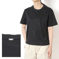 26SSモデル ヘルノ HERNO レディース Tシャツ ラインストーンイニシャル【9393 NERO】 JG000321D 52125 9393/【2026SS】l-topsのサムネイル