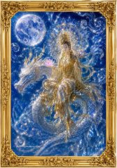 開運絵画 風水画 ヒーリングアート 龍神 /魔除け 厄除け 金運アップ