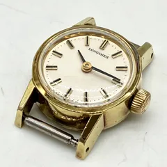 TB726【訳あり】LONGINES 腕時計 ゴールドカラーラウンドケース バーインデックスのサムネイル