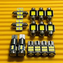 お得セット◇鬼爆光！デリカ D5 CV系 COB 全面発光 ルームランプ 12個セット T10 LED ホワイト ミツビシ パーツ カー用品 アクセサリー 車検対応のサムネイル