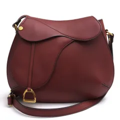 ソメスサドル／SOMES SADDLE バッグ ショルダーバッグ 鞄 レディース 女性 女性用 レザー 革 本革 レッド ブラウン 赤 茶  DR-52 DRESSAGE ドレッサージュ サドルショルダーS フラップ式 定番のサムネイル