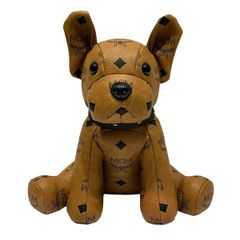 MCM ぬいぐるみ レザー 犬 ブラウン 商品No.4 極美品 ブルドッグ | Mercari