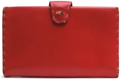 エンリーベグリン／HENRY BEGUELIN 長財布 財布 ウォレット レディース 女性 女性用 レザー 革 本革 レッド 赤  PEPPERMINT フラップ式 小銭入れあり 二つ折り ユニセックス 男女兼用のサムネイル