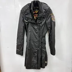 h11529 KHUJO クージョ ミリタリーコート M 黒ブラックのサムネイル