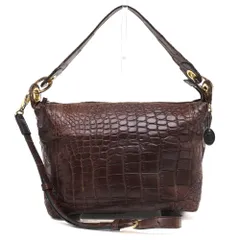 ボーグラン／BEAUGRAND バッグ ショルダーバッグ 鞄 レディース 女性 女性用 クロコ クロコダイル レザー 革 本革 ダークブラウン 茶 ブラウン  2WAY ショルダーバッグのサムネイル