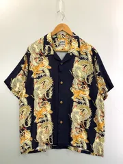 【中古品】 HOUSTON ヒューストンALOHA SHIRTS DRAGON AND TIGER アロハシャツ 41196 半袖 シャツ ショートスリーブ 【145-260804-hu-41-min】のサムネイル