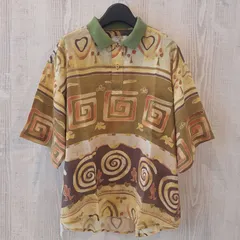 VALENTINO GARAVANI ヴァレンティノ バレンチノ ポロシャツ 半袖 総柄 1990s ヴィンテージ イタリア製 メンズ ブランド アパレル トップス ヴァレンティノガラヴァーニ 【12977-9】のサムネイル