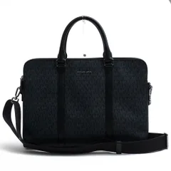 マイケルコース／Michael Kors バッグ ブリーフケース ビジネスバッグ 鞄 ビジネス メンズ 男性 男性用 PVC レザー 革 ネイビー 紺  MKモノグラム 2WAY ショルダーバッグのサムネイル