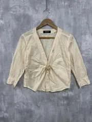 Zucca ズッカ フロント フラワー ブラウス シャツ sizeM/ペールオレンジ ■◇ レディースのサムネイル