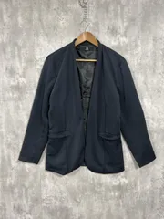 CAMBIO カンビオ ピンタック入り ストレッチ ポンチ ノーカラー